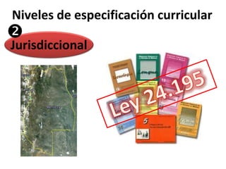 Niveles de especificación curricular 
 
Jurisdiccional 
 
