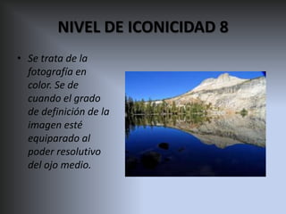 Niveles de iconicidad | PPTX