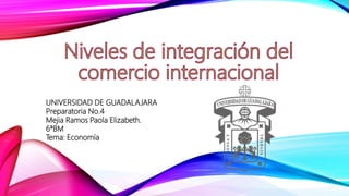 UNIVERSIDAD DE GUADALAJARA
Preparatoria No.4
Mejia Ramos Paola Elizabeth.
6ªBM
Tema: Economía
 