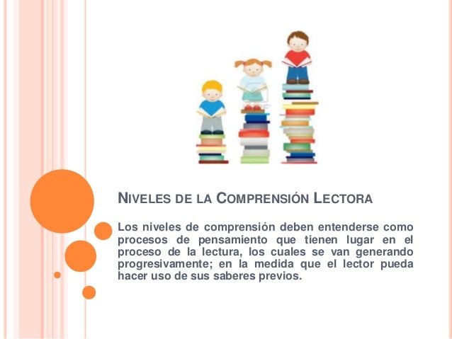 Niveles de la comprensión lectora