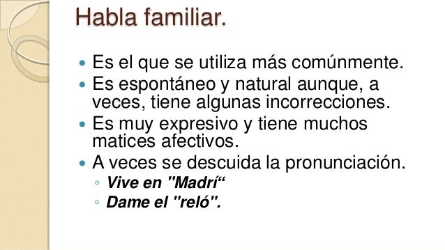 Niveles del lenguaje