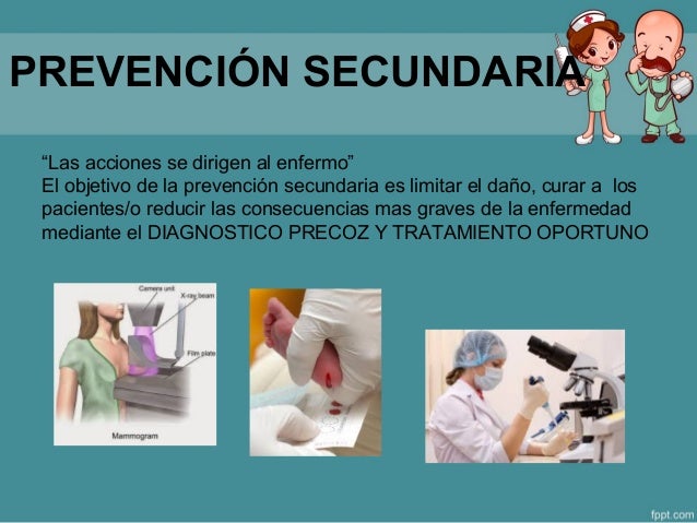 Ejemplos De Prevención Secundaria De La Salud