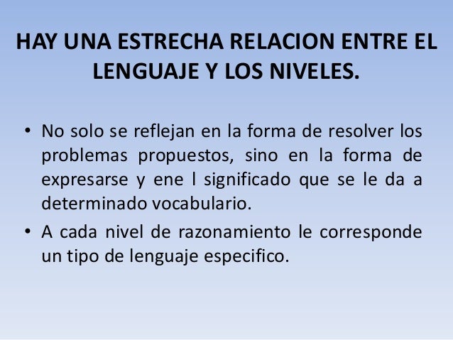 Niveles de razonamiento de van hiele