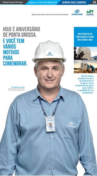 DIÁRIO DOS CAMPOSPonta Grossa 194 anos Cidade em Transformação 10
 