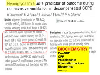 BIOCHEMISTRY
Pro-BNP
CRP
Procalcitonin
Miocardial markers
Electrolites
………
 