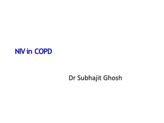 NIVin COPD
Dr Subhajit Ghosh
 