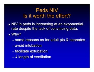 NIPV for Peds