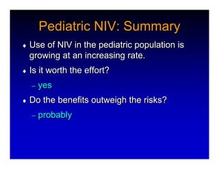 NIPV for Peds
