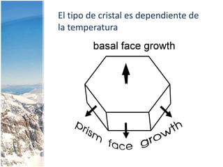 El tipo de cristal es dependiente de la temperatura