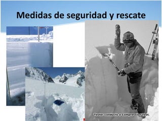 Buscando PruebasSEÑALES METEOROLÓGICASSEÑALES EN EL TERRENOSEÑALES EN LA NIEVEFACTOR HUMANO