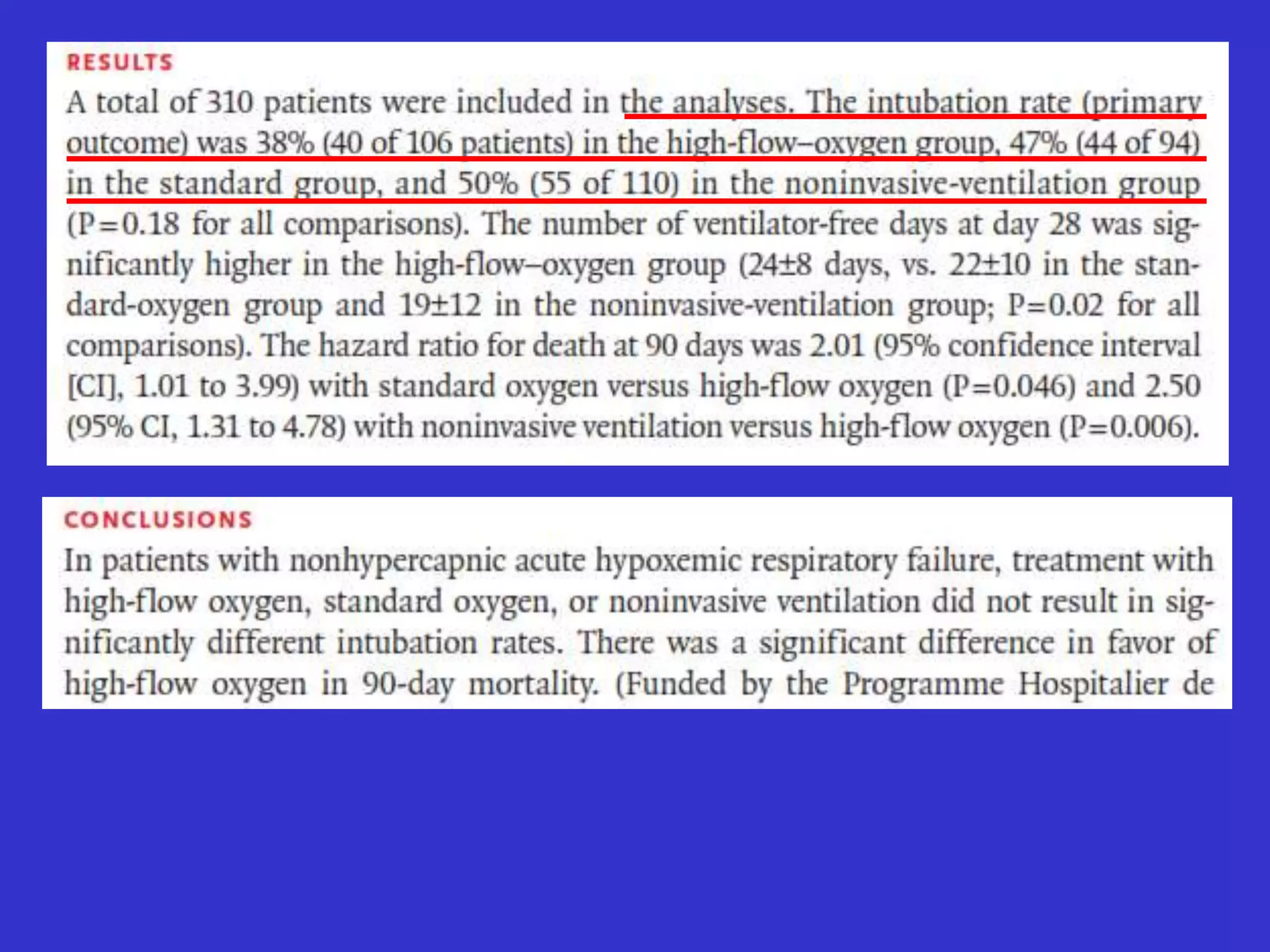 Niv vs high flow oxygen | PPTX