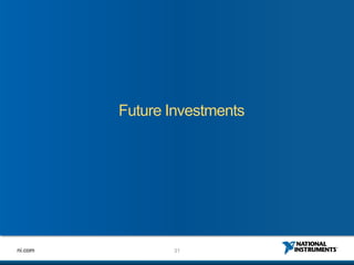 Future Investments




ni.com          31
 