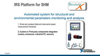 Structural Monitoring Instrument Structural Health Monitoring platform presentation at NI week 2016 | PPTX