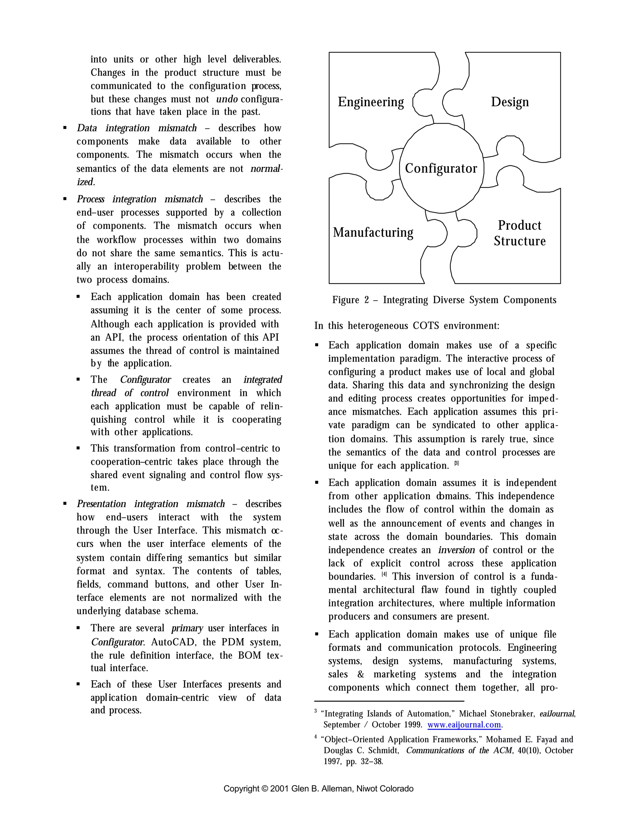 Inversion of control - the Impedance Mismatch of Integrated Engineering Design Systems 
