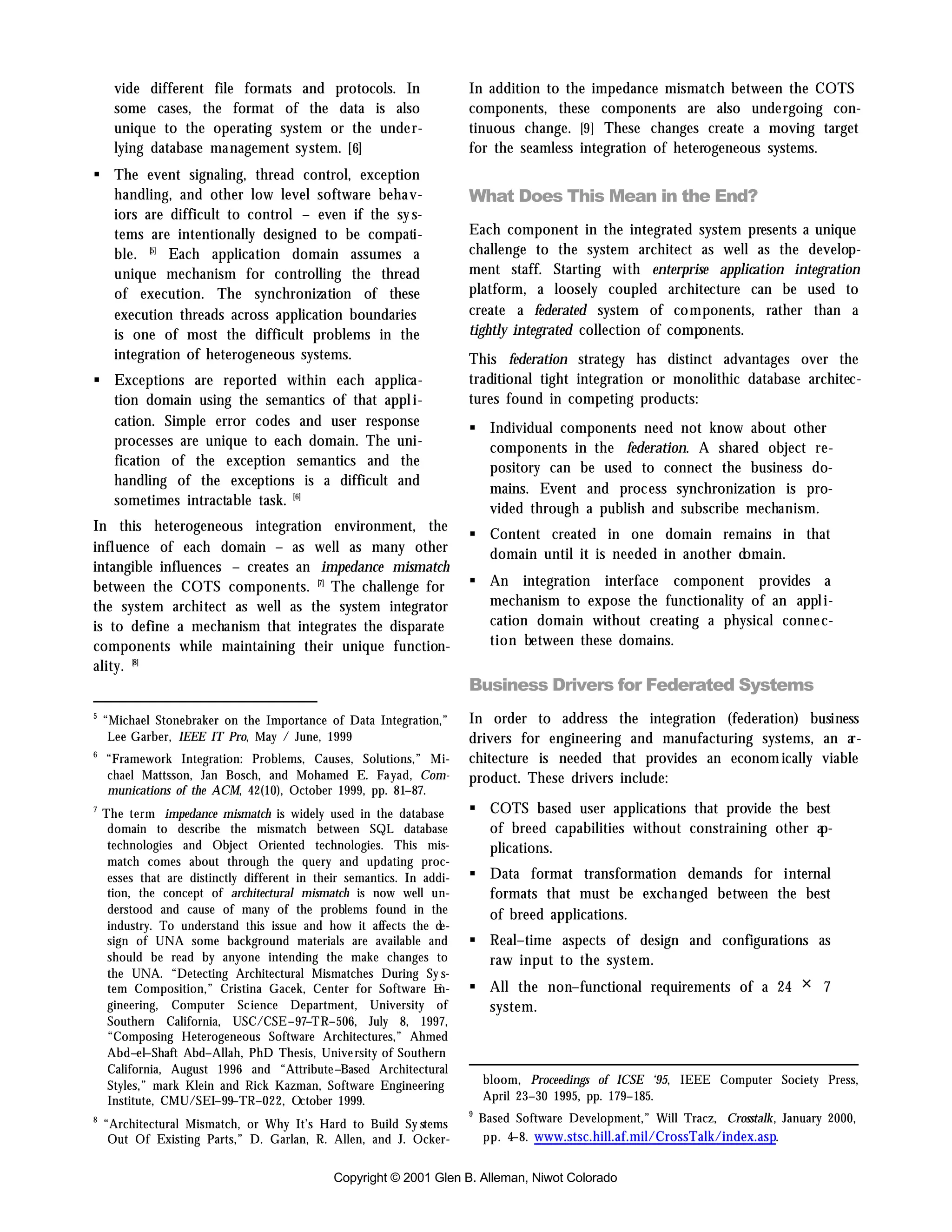 Inversion of control - the Impedance Mismatch of Integrated Engineering Design Systems 