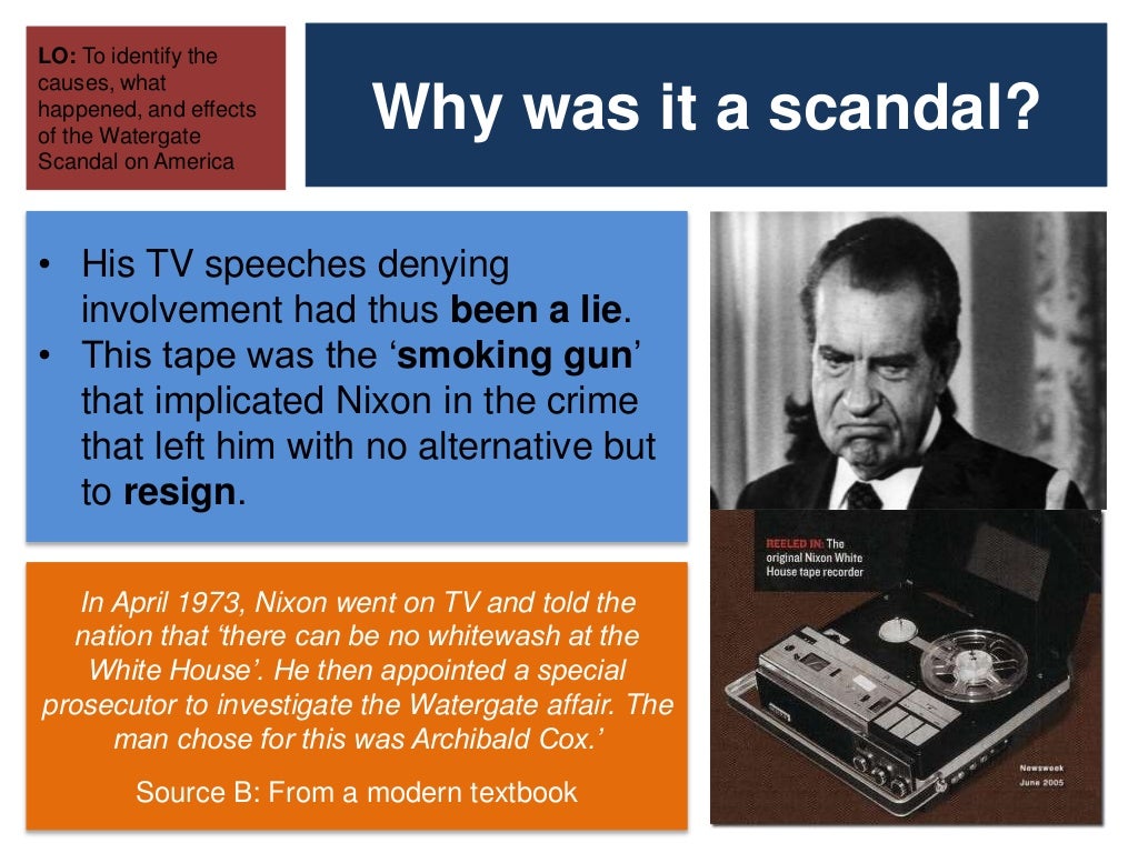 Nixon and the watergate scandal