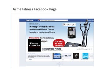 Acme Fitness Facebook Page
 