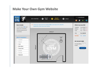Make Your Own Gym Website
 