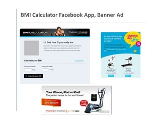 BMI Calculator Facebook App, Banner Ad
 