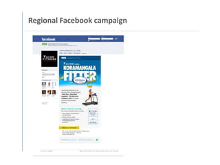Regional Facebook campaign
 