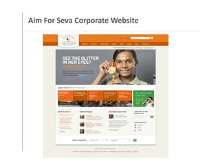 Aim For Seva Corporate Website
 