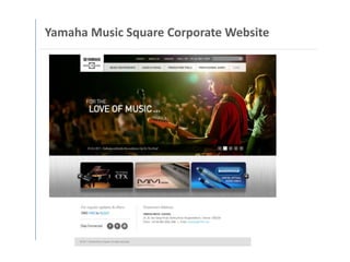 Yamaha Music Square Corporate Website
 