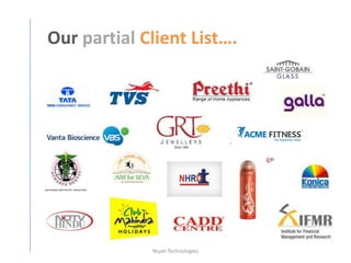 Our partial Client List….




             Niyati Technologies
 