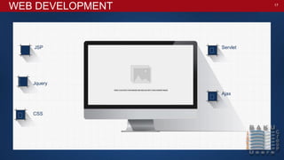 17
WEB DEVELOPMENT
JSP Servlet
Jquery
Ajax




 CSS
 