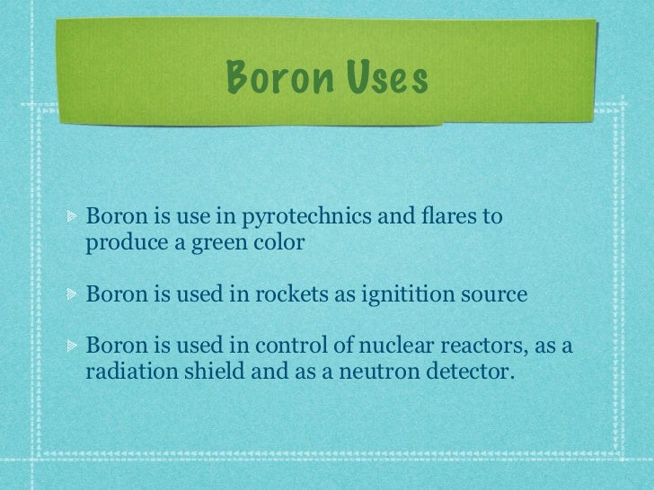 B boron