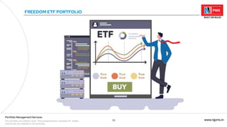 36 www.njpms.in
Portfolio Management Services
For private circulation only. This presentation contains 51 slides
and must be viewed in its entirety.
FREEDOM ETF PORTFOLIO
 