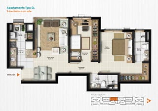 Apartamento Tipo 06
2 dormitórios com suíte




ENTRADA




                          ÁREA: 66,80m2
                                                          306 ao 1.206   308 ao 1.208
                           302 ao 1.202   304 ao 1.204                                  310 ao 1.210   312 ao 1.212



                           301 ao 1.201                   305 ao 1.205   307 ao 1.207
                                           303 ao 1.203                                 309 ao 1.209   311 ao 1.211
 