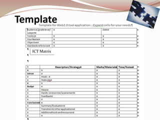 Template

   ICT Matrix
 