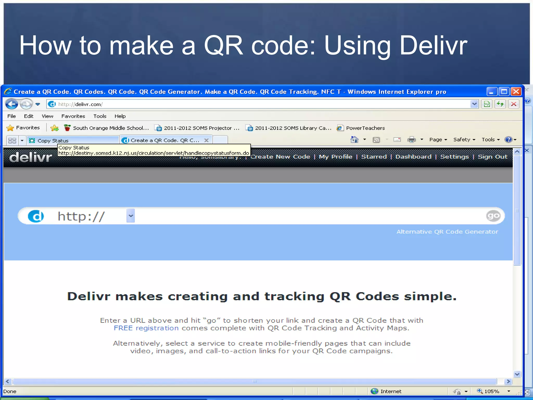 How to make a QR code: Using Delivr
 