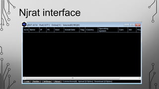 Njrat interface
 