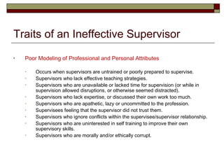 LPC Core Issues in Effective Clinical Supervision | PPT
