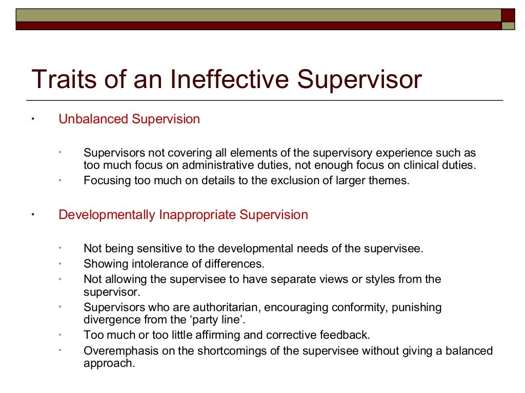LPC Core Issues in Effective Clinical Supervision