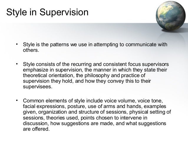 lpc models and techniques in clinical supervision supervisor style