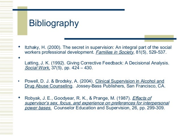 Clinical supervisor alcohol and drug