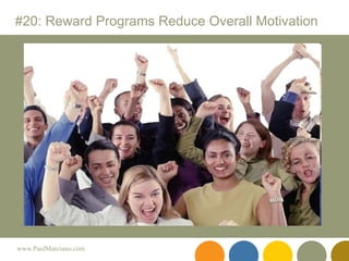 #20: Reward Programs Reduce Overall Motivation Low   Average High   