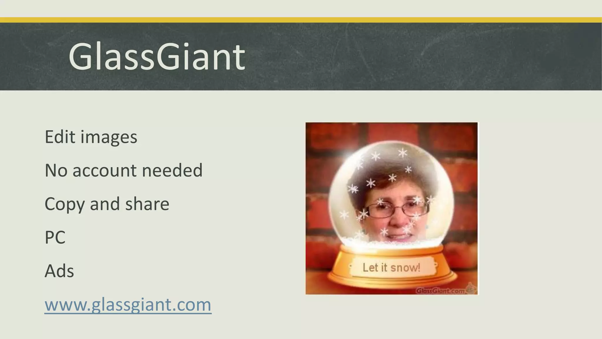 GlassGiant
Edit images
No account needed
Copy and share
PC
Ads
www.glassgiant.com

 