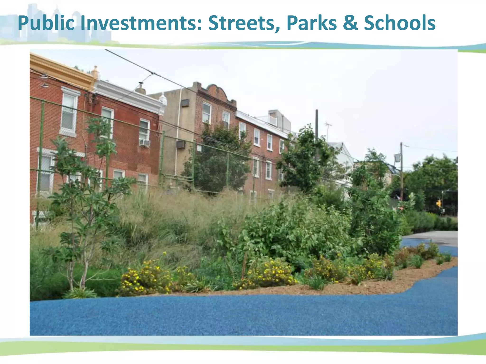 Public Investments: Streets, Parks & Schools
 