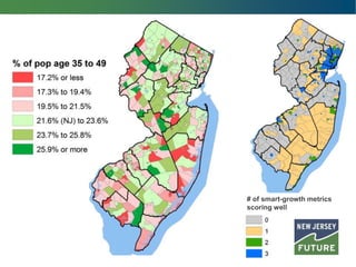 # of smart-growth metrics
scoring well
 
