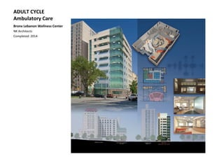 ADULT CYCLE
Ambulatory Care
Bronx Lebanon Wellness Center
NK Architects
Completed: 2014
 