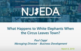 What Happens to White Elephants When
the Circus Leaves Town?
Paul Ceppi
Managing Director - Business Development
March 8, 2019
 