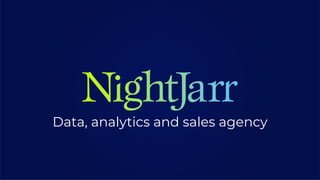 Data, analytics and sales agency
 