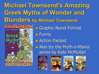 School! Adventures at the Harvey N. Trouble
            Elementary School
             by Kate McMullan
                      • Ages 6+
                      • Hybrid Format
                      • Appeals to both
                        boys and girls
                      • Lots of Word Play
                        and Crazy Name a la
                        My Weird School
 