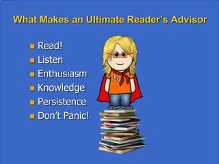 Classic RA, Cont.
• Plot elements
• Storyline
• Pace
• Tone
• Frame
• Setting
 