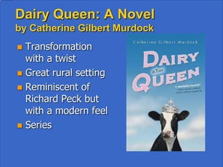 Football Hero by Tim Green
• Ages 8+
• Series
• Check out all of Tim
  Green’s Sports Books
 