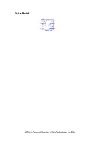 Spice Model

                           U13
                           OUT1          VCC

                           -IN1          OUT2

                           +IN1           -IN2

                           VEE           +IN2
                                  NJM082_SUB




       All Rights Reserved Copyright (c) Bee Technologies Inc. 2004
 