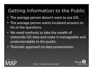 NJ MAP: Building a different kind of GIS platform using open source tools.